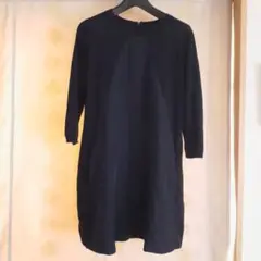 H&M COS チュニック 紺色 ネイビー 無地 切り替え トップス