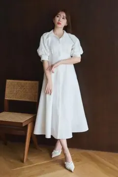 トレフルプラスワン お袖ふわっとティアードワンピース トレフル ヨリ