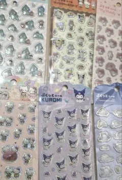 【匿名発送】サンリオキャラクター シール ぷくっとシール 6枚 まとめ売り