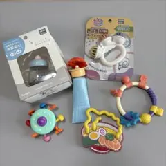 ベビーおもちゃ 5点セット 知育玩具 ラトル 歯固め