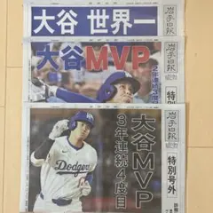 大谷翔平 MVP 特別号外 4度目