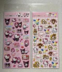 新品⭐︎サンリオ⭐︎ラメ入り樹脂もりシール/ヘイセンデザイン&平成コギャル