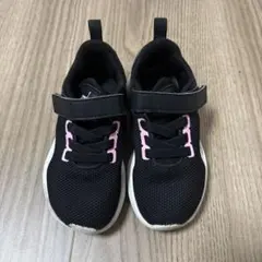 PUMA スニーカー ブラック/ホワイト/ピンク ベルクロ17cm
