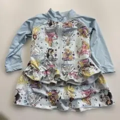 ディズニープリンセス 水着・ラッシュガードセット 90