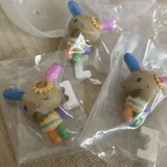 【ガチャガチャ】ウサハナ（みんなでバカンスフィギュア）3個セット