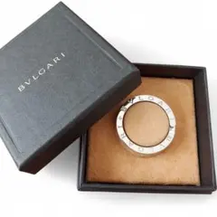 美品✨箱付き BVLGARI シルバー リング キーホルダー キーリング ロゴ
