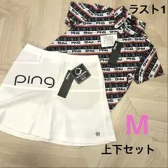 新品 PING ピン ゴルフ 上下セット ニットジャカード ピンク L - メルカリ
