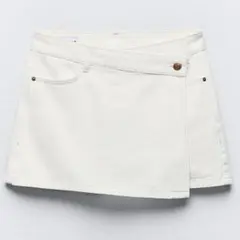 ZARA クロスオーバー　デニム　スコート