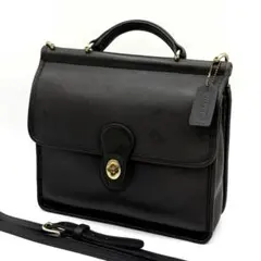 オールドコーチ USA製 ウィリス 2WAY ショルダーバッグ ネイビー