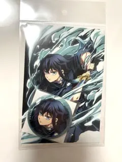 鬼滅の刃　全集中展　缶バッジ&ポストカードセット　時透無一郎