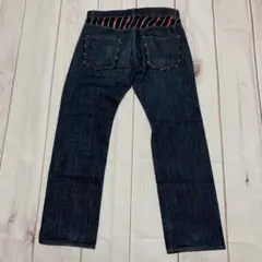 【人気】トミーヒルフィガー☆ロゴストライプ・デニムパンツ（Lサイズ）のサムネイル