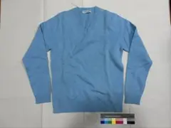 水色 Vネック セーター M