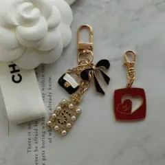 CHANEL　バレンタイン　ノベルティチャーム　　※キーホルダー