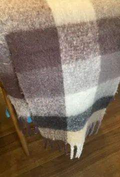 ウール混合マフラー新品未使用