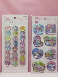 マイメロディ　ウォーターシール＆おはじきシールセット　サンリオ☆マイメロ
