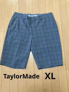 TaylorMade ショートパンツ チェック柄 グレー　XL