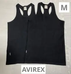 AVIREX アヴィレックス USA リブタンクトップ ブラック M 2枚セット