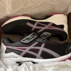 ASICS レーザービーム キッズスニーカー 24.5cm 新品　黒
