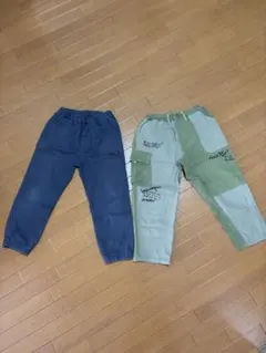 長ズボン ダークグレー、Si.Shu.Nonカーキ　130センチ　2点セット