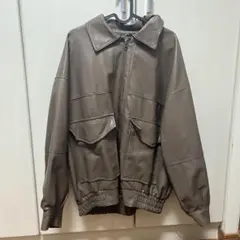 ボンバー レザー