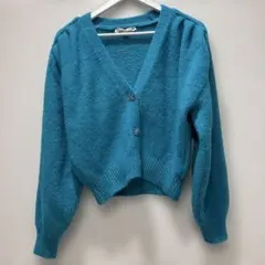 ターコイズ カーディガン