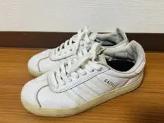 adidas Gazelle アディダス ガゼル 23.0 白 スニーカー