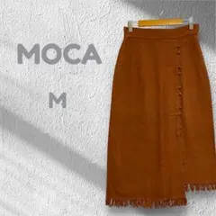 セレクトモカ ロングスカート タイト ブラウン フリンジ アシンメトリー Mのサムネイル