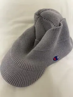Champion チャンピオン ニットキャップ つば付き グレー
