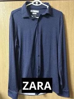 ZARA ザラ　スリムフィット　SLIM FIT レーヨン とろみシャツ　長袖のサムネイル