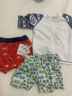 ベビー水着3点セット 95cm アンパンマン柄