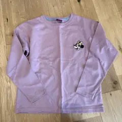 ミニーマウス刺繍ロンT 130