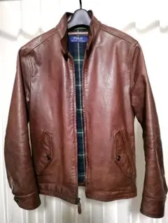 ブラウン 茶 レザージャケット ラルフローレン
