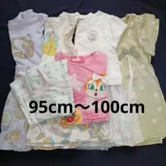 プリンセスワンピースとTシャツなど　女の子　まとめ売り 95cm〜100cm