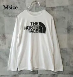 THE NORTH FACE Msize 長袖カットソー フロントロゴ ホワイト