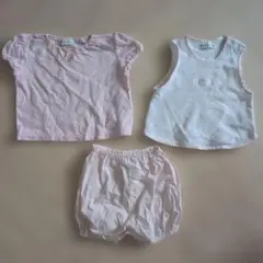 CELINE 80サイズ パジャマ 半袖 タンクトップ ブルマ 3点