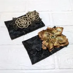 ♡１点のみ♡2枚セットポケットティッシュケース　ハンドメイド