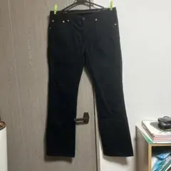 EDWIN503 W34 ブラック ストレートパンツ