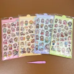 ラブブ ウォーターイン3Dシール 4枚セット ピンセット付き