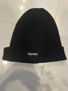 Supreme ブラックニット帽 58cm