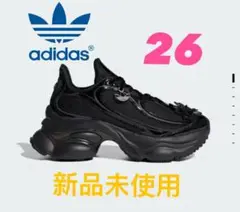 adidas ブラック スニーカー 26 新品未使用