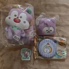 BT21 MANG ぬいぐるみ マスコット ステッカー セット