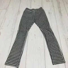 ギンガムチェック長丈パンツ