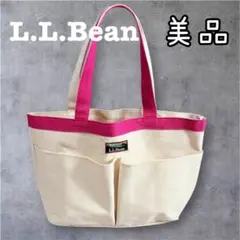 美品　L.L.Bean エルエルビーン　大容量　トートバッグ　キャンバス　ピンクのサムネイル