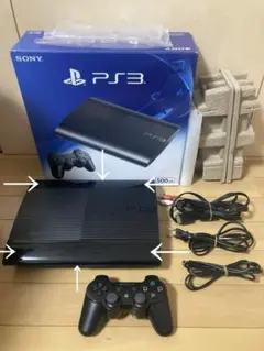 PS3 CECH-4300C 500GB チャコール・ブラック　動作確認済み