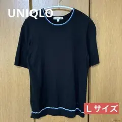 ユニクロ JW ANDERSON 半袖 ニット ブラック L UNIQLOのサムネイル