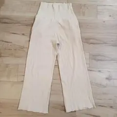 スイートマミー　マタニティリブワイドパンツ　M　厚みあり