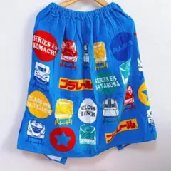 【新品未使用】　水泳　プール　スイムタオル　ラップタオル　青いキャラクター柄
