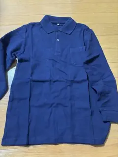 ネイビー ポロシャツ ポケット付き