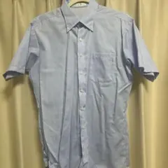 ORIHICA 水色 半袖シャツ 胸ポケット付き