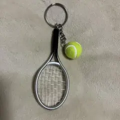 テニスラケット型 キーホルダー